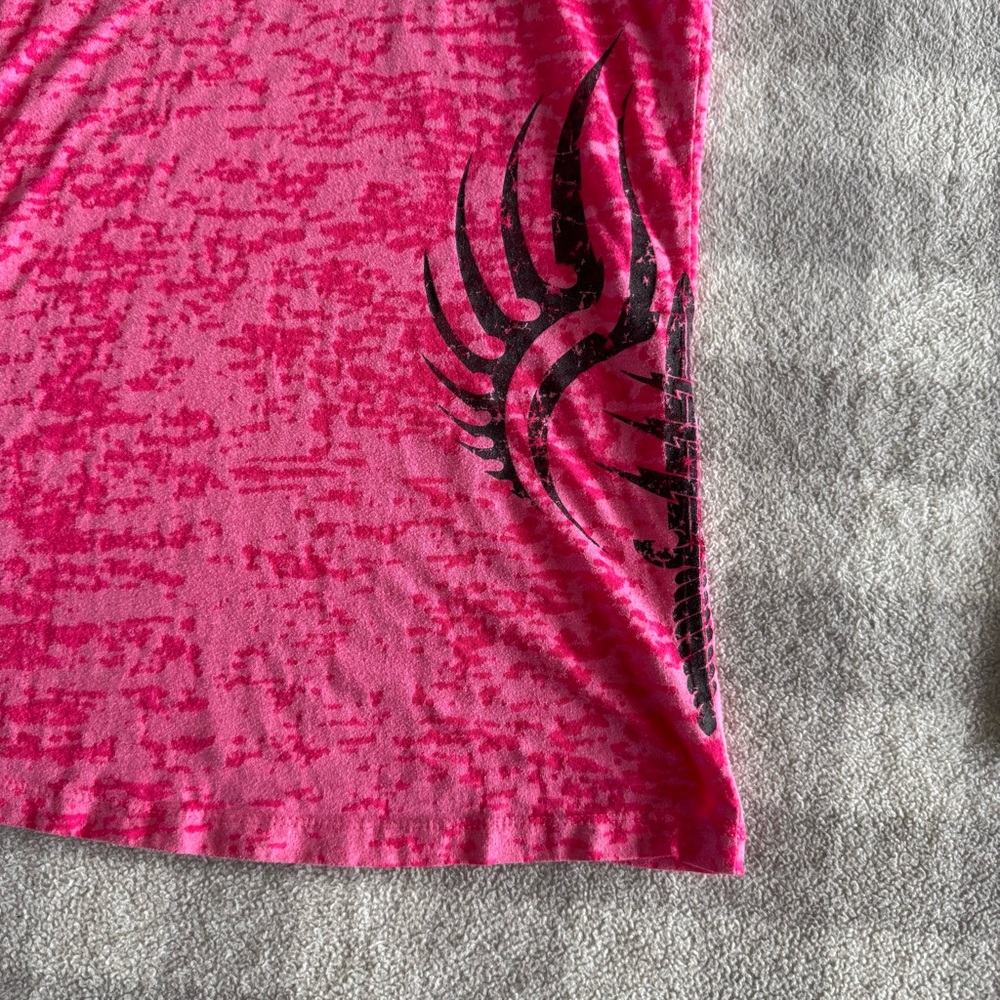 Next Level Apparel Ladies Hot Pink Racerback Tank Top Size Medium Athletic Shirt - Picture 4 of 7